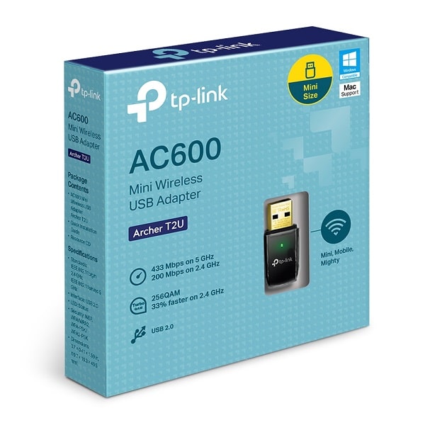 Wireless Dual Band USB Adapter Archer T2U - TPLINK AC600