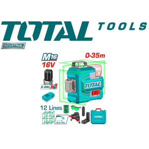 Green 0~35 m Cordless 3D Laser Level - TOTAL TLL301201