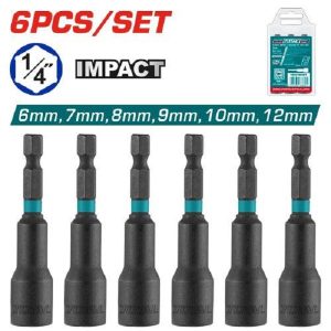 Impact Magnetic Nut Driver Set 6 Pcs - TOTAL TAC2765061
