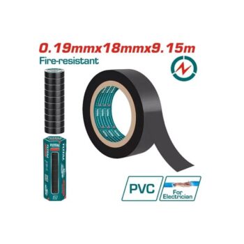 0.19mmx18mmx9.15mm PVC Insulating Tape for Electrician - TOTAL THPET1102