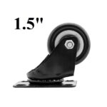 1.5inch Black Swivel Caster with Polyurethane Wheel & without Lock