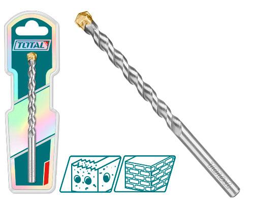 10x120mm Masonry Drill Bit - TOTAL TAC261012 Concrete Drill 10mm Diameter 120mm Length