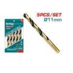 11mm HSS Drill Bit Set 5Pcs - TOTAL TAC101103