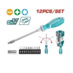 12 Pcs Flexible Shaft Screwdriver Set - TOTAL THT250FL1206