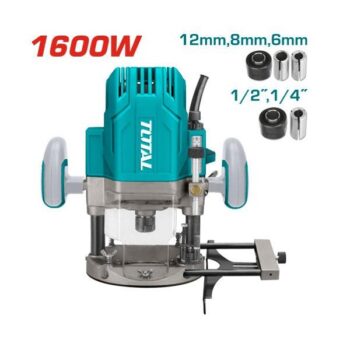 12mm Electric Router - ½inch, 1600W- TOTAL TR111216