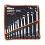 12pcs Double Ring Offset Spanner Set (6x7-->30x32, Canvas Bag) - Finder 192048