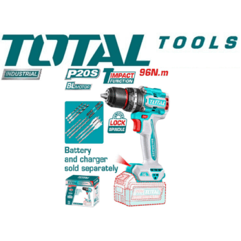 13mm Compact Brushless Cordless Impact Drill without Battery & Charger - Total TIDLI209681
