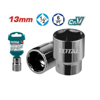 13mm Hexagonal Socket - ½ inch Square Drive, 6Point - TOTAL THTST12131