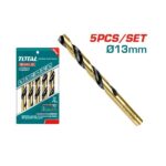 13mm HSS Drill Bit Set 5Pcs - TOTAL TAC101303