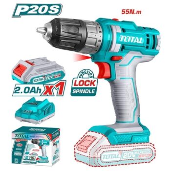 13mm Lithium-Ion Compact Brushless Drill with 2Ah Battery & Charger - Total TDLI205582