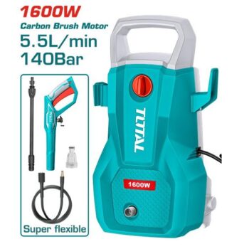 140Bar High Pressure Washer -1600W, 2030PSI, 5.5L/min- TOTAL TGT11336