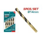 14mm HSS Drill Bit Set 5Pcs - TOTAL TAC101403