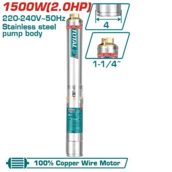 1500W Deep Well Pump - TOTAL TWP515001