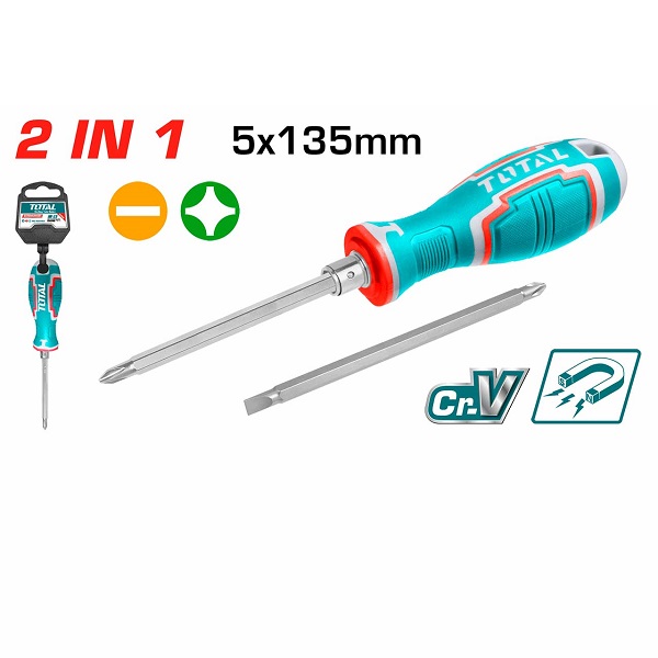 2 In 1 Screwdriver Set - TOTAL THT250226