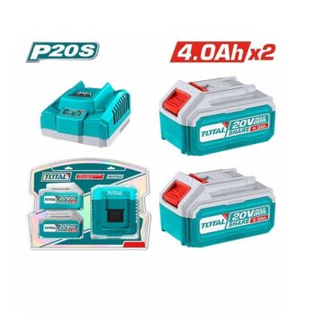 20V P20S Lithium-Ion Battery & Charger Kit – 2 x 4.0Ah – Total TFBCPK1424