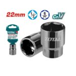 22mm Hexagonal Socket - ½ inch Square Drive, 6Point - TOTAL THTST12221