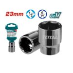 23mm Hexagonal Socket - ½ inch Square Drive, 6Point - TOTAL THTST12231
