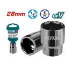 28mm Hexagonal Socket - ½ inch Square Drive, 6Point - TOTAL THTST12281