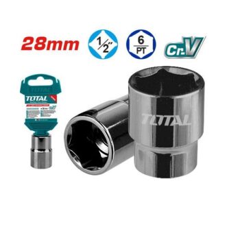 28mm Hexagonal Socket - ½ inch Square Drive, 6Point - TOTAL THTST12281