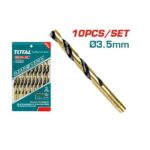 3.5mm HSS Drill Bit Set 10Pcs - TOTAL TAC100353