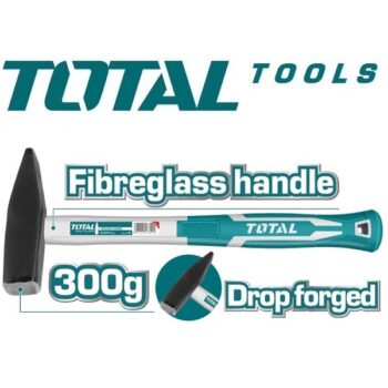 300g Machinist Hammer with Fiberglass Handle - TOTAL THT713006