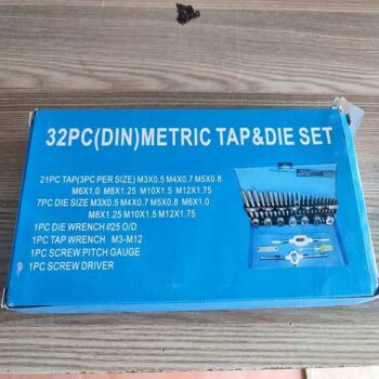 32Piece Metric Tap and Die Kit