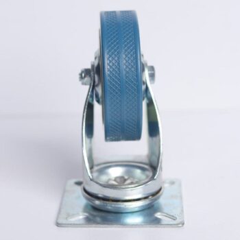 3inch Blue Caster with Thermal Plastic Rubber Wheel, Swivel Plate and Locking Brake
