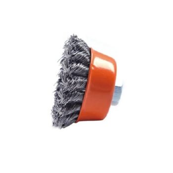 5inch Wire Cup Brush - 125mm, Twisted, Arbor-Mount - Finder 196598
