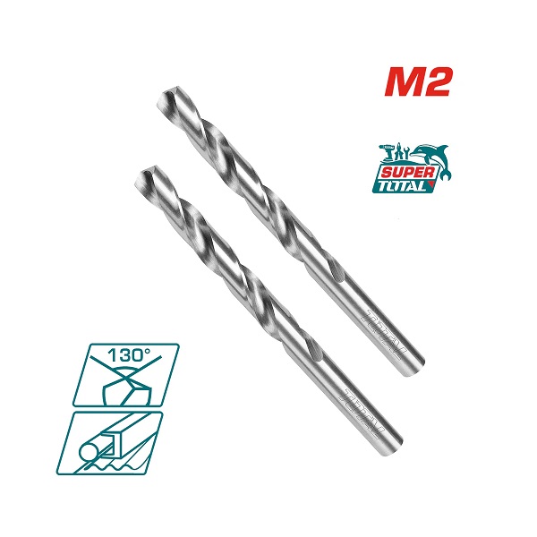 3mm M2 HSS Drill Bit Set of 2Pcs - TOTAL TAC1200302