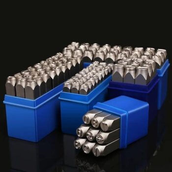 High Carbon Steel Letter Number Punch 36 pc Set - 9 digits 27 letters 10mm