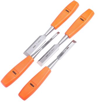 4PCS Wood Chisel Set - 6mm, 12mm,19mm, 25mm - Finder 196039