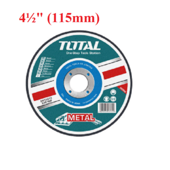 4½ inch (115mm) Abrasive Metal Grinding Disc - TOTAL TAC2231151