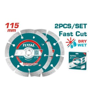 4½ inch (115mm) Dry Diamond Disc Set of 2Pieces - TOTAL TAC21111532