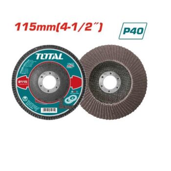 4½ inch (115mm) P40 Flap Disc - TOTAL TAC631151