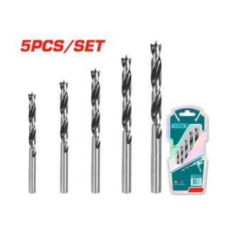 5 Pcs Wood Drill Bits Set - TOTAL TACSD7055