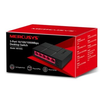 5-Port 10/100/1,000 Mbps Desktop Switch Mercusys MS105G