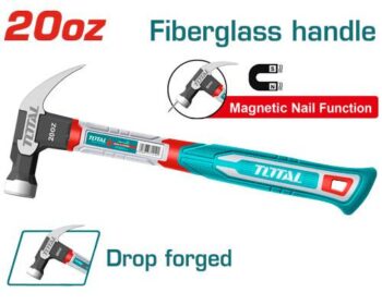 560g (20oz) Claw Hammer with Fiberglass Handle - TOTAL THCH61020