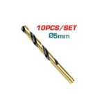 5mm HSS Drill Bit Set 10Pcs - TOTAL TAC1200504