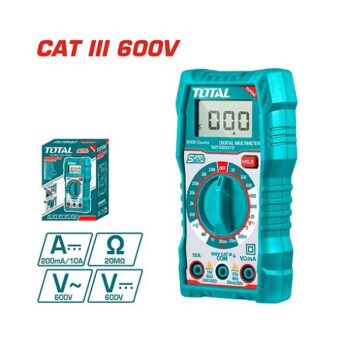 600V 10A 20MΩ Digital Multimeter - TOTAL TMT460012