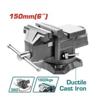 6inch Bench Vise with Anvil - TOTAL THT6166