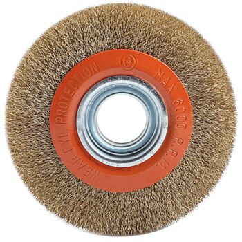 6inch Wheel Brush With Nut - 150mm, Twisted - Finder 196600