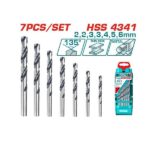 7 Pcs HSS Twist Drill Bits Set - TOTAL TACSD0075