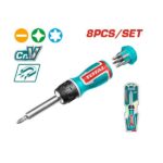 8 Pcs Ratchet Screwdriver Set - TOTAL TACSD30086