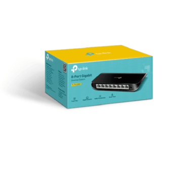 8-Port Gigabit Desktop/Rackmount Switch with 8-Port PoE+, Plug & Play - TPLINK TL-SG1008MP