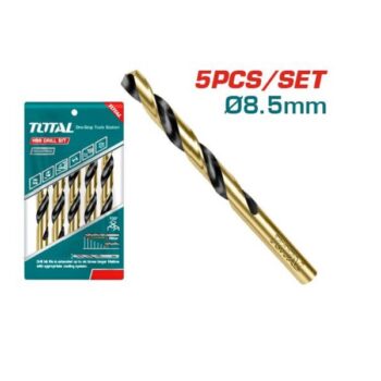 8.5mm HSS Drill Bit Set 5Pcs - TOTAL TAC100853