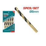 8mm HSS Drill Bit Set 5Pcs - TOTAL TAC100803