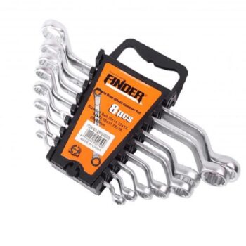 8pcs Double Ring Offset Spanner Set (8x9-->22x24, Plastic Wrench Organizer) - Finder 192050