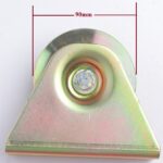 90mm Sliding Gate Caster with V-groove Metal Wheel