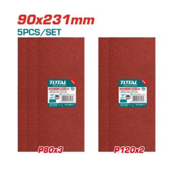 90x231mm Sanding Sheet (Set of 5pcs) - TOTAL TAC749241-1
