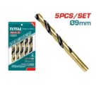 9mm HSS Drill Bit Set 5pcs - TOTAL TAC100903